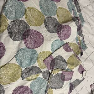 Polka Dot Circle Print Duvet cover- Multicolor